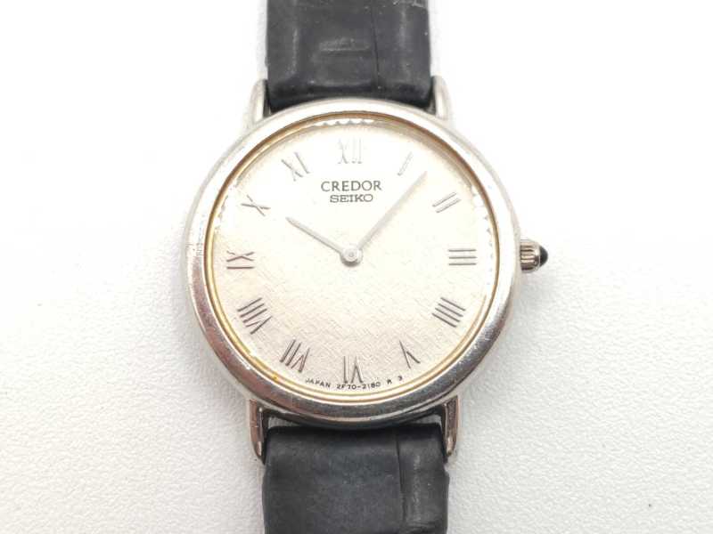 クレドール買取 レディースウォッチ Pt900×革